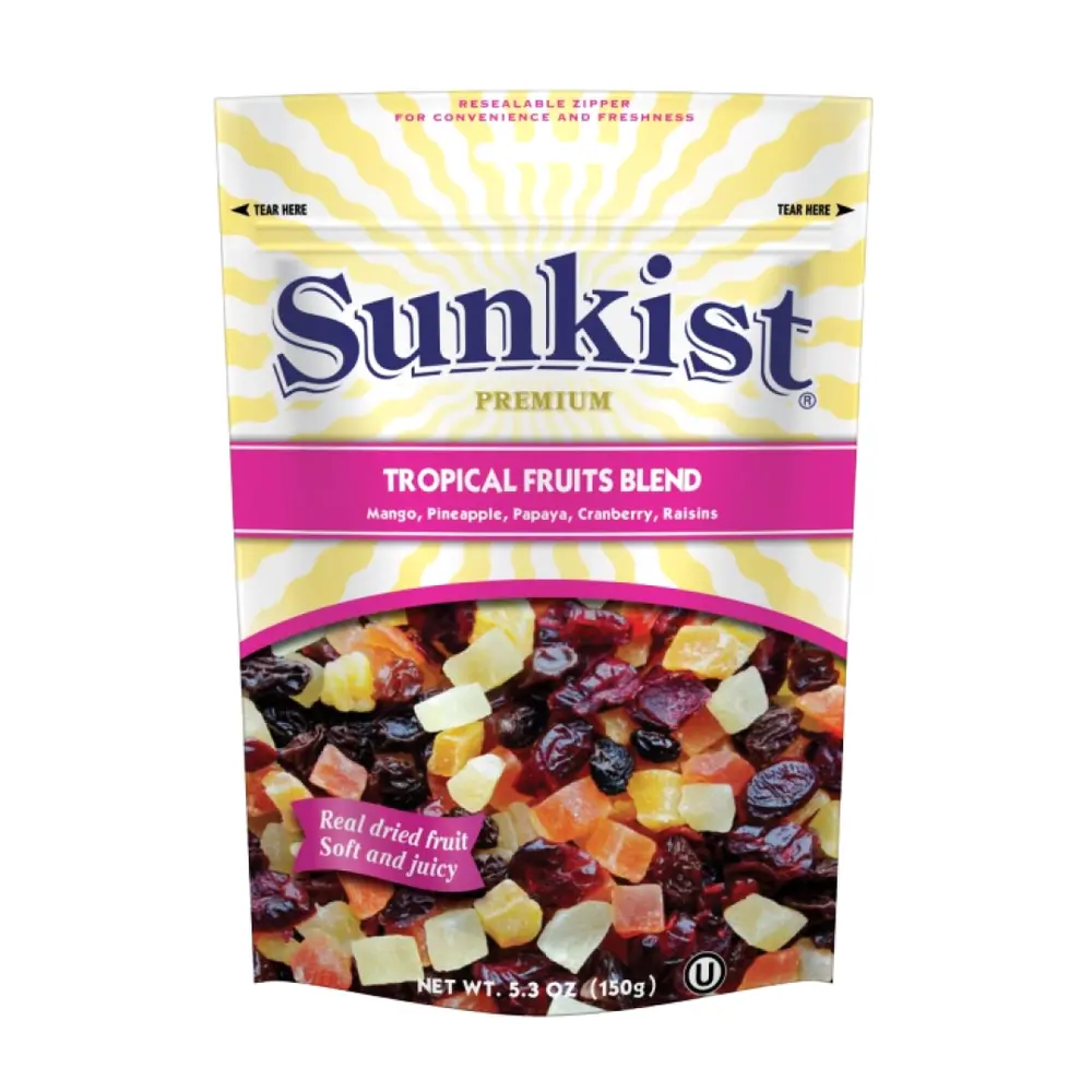 Hỗn Hợp Trái Cây Nhiệt Đới Sấy Khô Cao Cấp, Premium Tropical Fruits Blend, 5.3 oz (150g) - SUNKIST